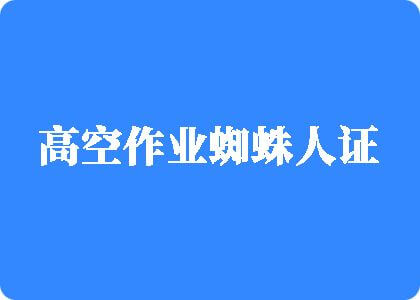 男人狂草女人b的视频网站高空作业蜘蛛人证